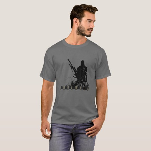 LONEWOLF - Zwarte Sluipschutter T-shirt (Voorkant volledig)