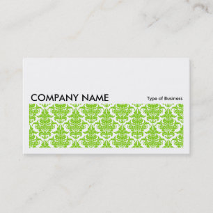 Long Afbeelding 0128 - Martian Green Damask Visitekaartje