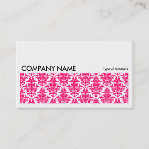 Long Afbeelding 0136 - Neon Red Damask Visitekaartje