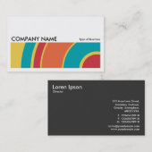 Long Afbeelding 0204 - Colorful Circle 05 Visitekaartje (Voorkant / Achterkant)