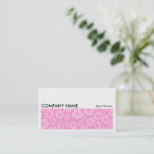 Long Afbeelding 059 - Roze Floral Visitekaartje (Staand voorkant)