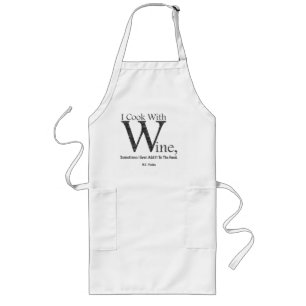 Long Amusant tablier à vin de cuisine