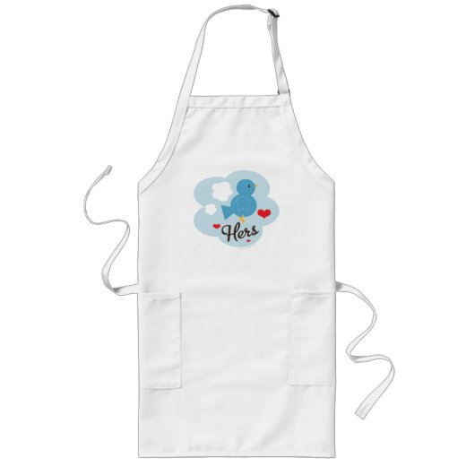 Long Assortissant le sien tablier d'inséparable (Devant)