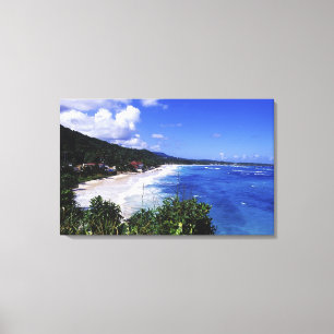 Long Bay, Port Antonio, Jamaica Canvas Afdruk