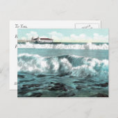 Long Beach Breakers  Briefkaart (Voorkant / Achterkant)