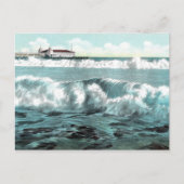 Long Beach Breakers Carte postale Vintage (Devant)