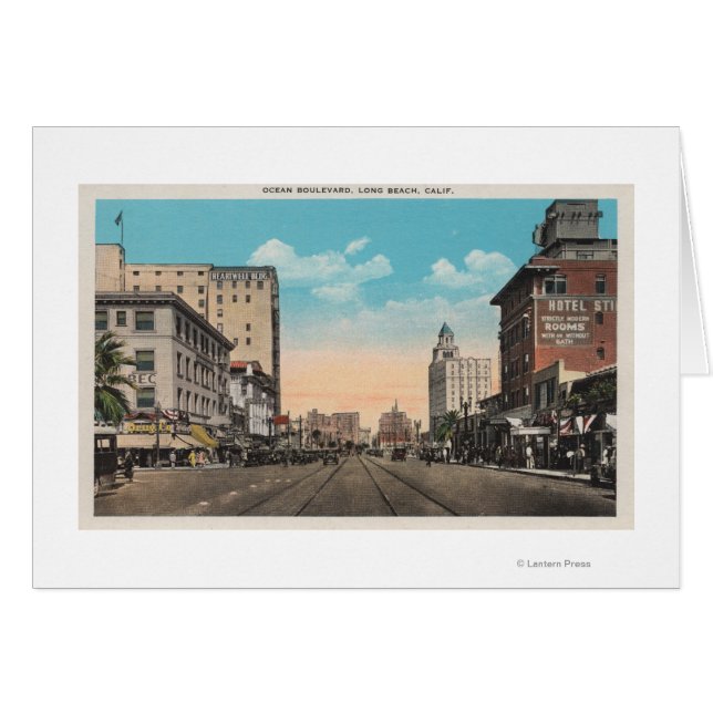 Long Beach, CA - Ocean Boulevard View (Devant horizontal)