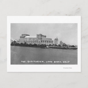Long Beach, California Auditorium Uitzicht Photogr Briefkaart