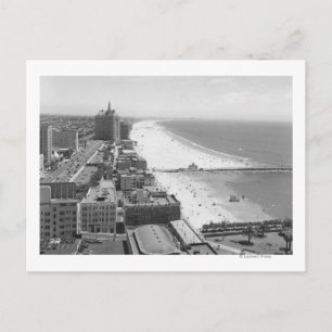 Long Beach, California Coastline and Beach Briefkaart