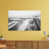 Long Beach, California Rainbow Pier en Ocean Canvas Afdruk (Insitu (Woonkamer))