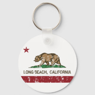 Long Beach California Republic Flag Sleutelhanger