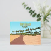 Long Beach California Shoreline Aquatic Park Briefkaart (Staand voorkant)