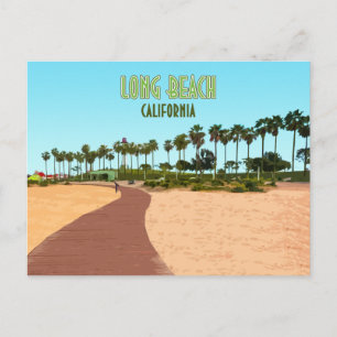 Long Beach California Shoreline Aquatic Park Briefkaart