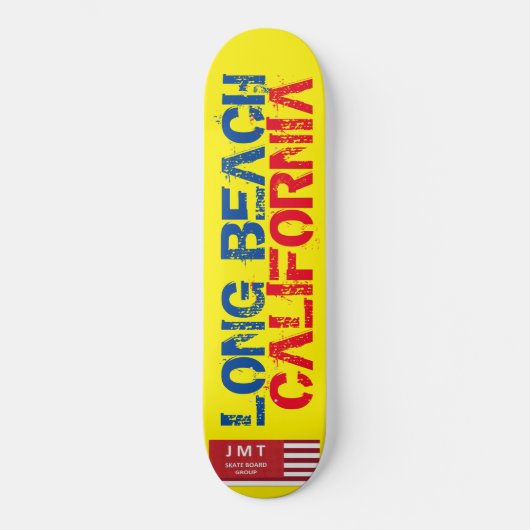 LONG BEACH CALIFORNIA Skateboard (Recto)