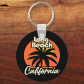 Long Beach California Sleutelhanger (Achterkant)