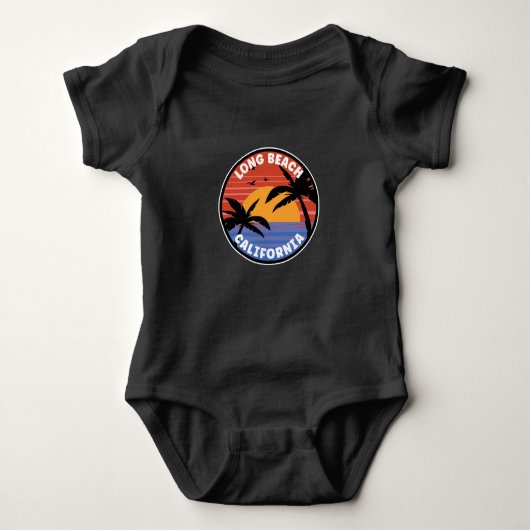 Long Beach California Sunset Paradise Romper (Voorkant)