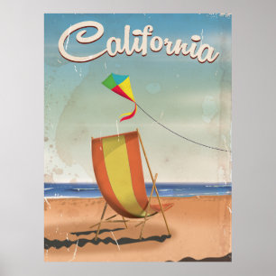 Long Beach California vintage poster