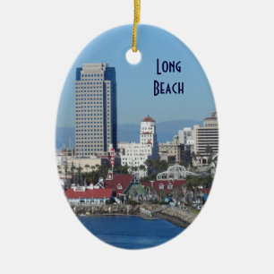 Long Beach, Californië Keramisch Ornament
