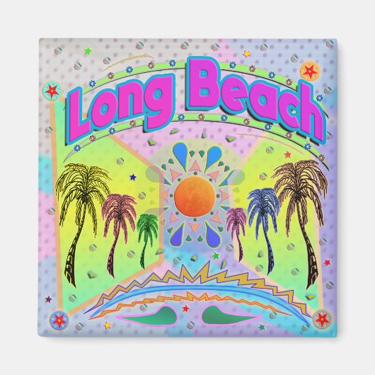 Long Beach Calme Désir Magnet (Devant)