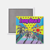 Long Beach Freedom Magnet Magneet (Voorkant / Achterkant)