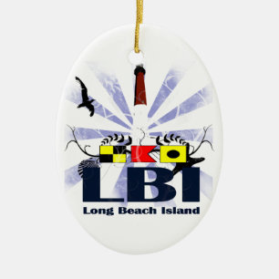 Long Beach Island Keramisch Ornament