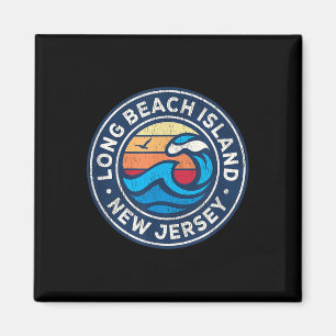 Long Beach Island New Jersey NJ Nautical W Magneet
