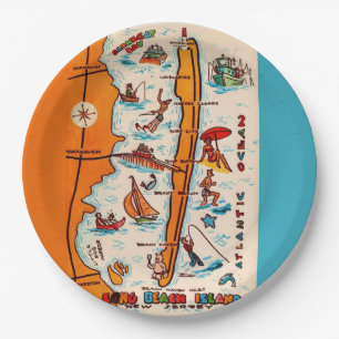 Long Beach Island NJ  Papieren Bordje