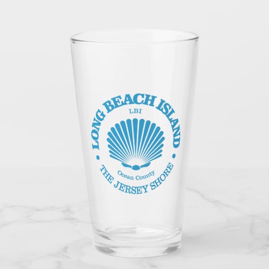 Long Beach Island (zeeschelp) Glas (Voorkant)