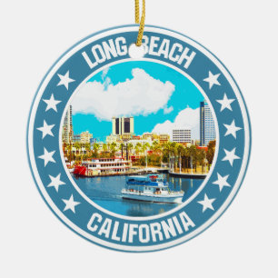 Long Beach Keramisch Ornament