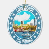 Long Beach Keramisch Ornament (Links)