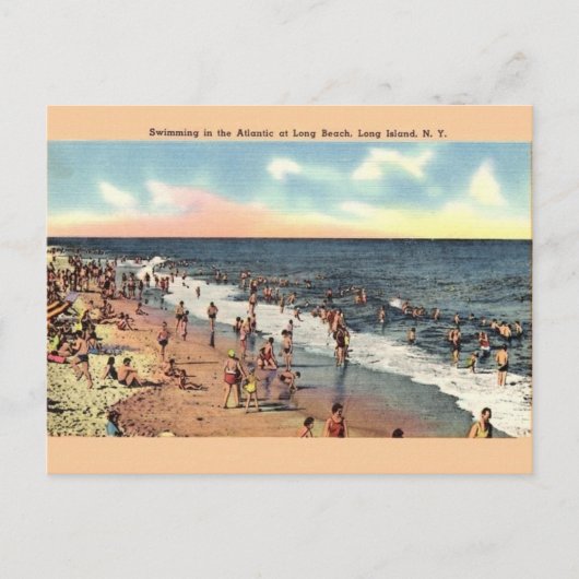 Long Beach Long Island New York Briefkaart (Voorkant)