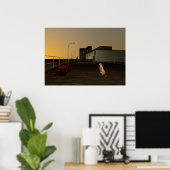 Long Beach Promenade, Long Island, NY Poster (Thuiskantoor)