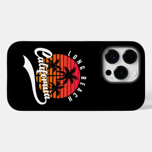 Long Beach Retro Hoesje-Mate iPhone 14 Pro Hoesje (Achterkant (horizontaal))