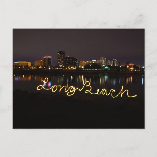 Long Beach Skyline Briefkaart (Voorkant)