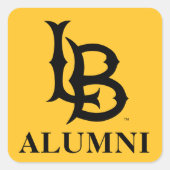 Long Beach State Alumni Vierkante Sticker (Voorkant)
