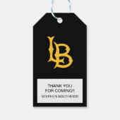 Long Beach State Logo Afstuderen Cadeaulabel (Achterkant)