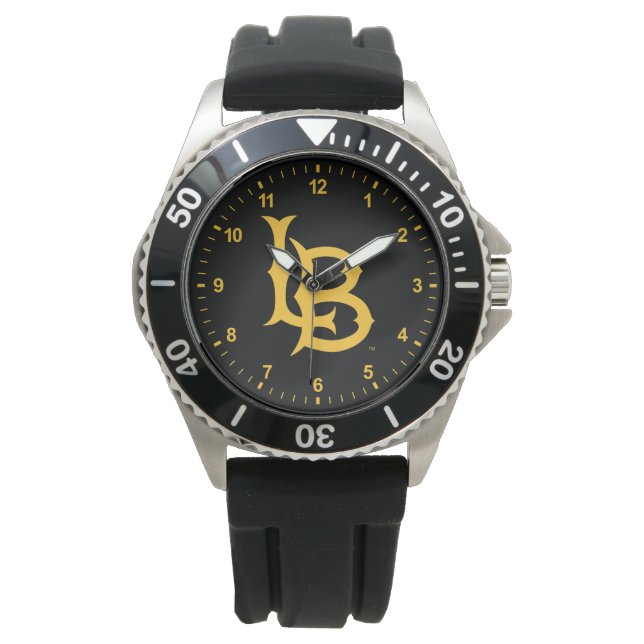 Long Beach State Logo Horloge (Voorkant)