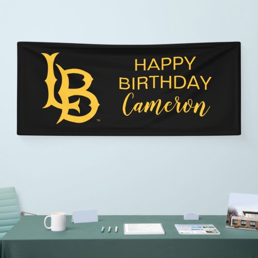 Long Beach State Logo Spandoek (Beurs)