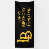 Long Beach State Logo Spandoek (Verticaal)