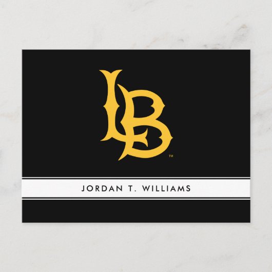 Long Beach State Logo Uitnodiging Briefkaart (Voorkant)