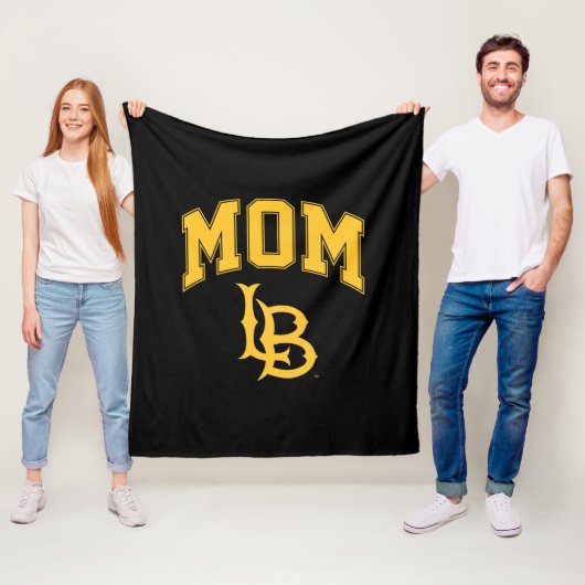 Long Beach State mama Fleece Deken (In situ)