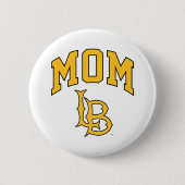 Long Beach State mama Ronde Button 5,7 Cm (Voorkant)