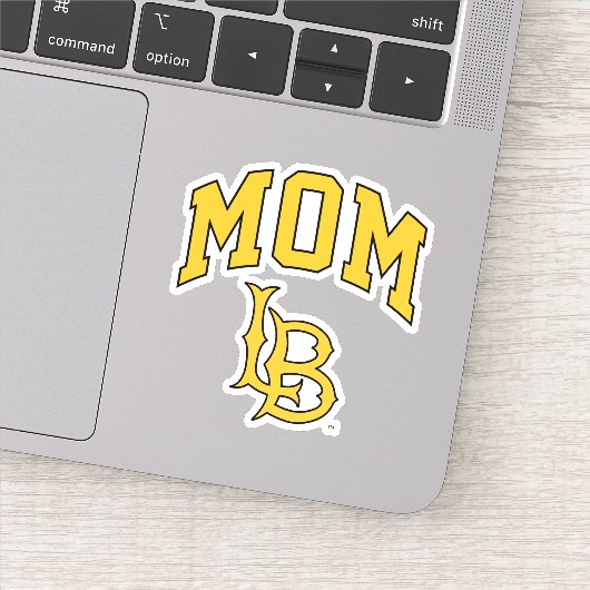 Long Beach State mama Sticker (Detail)