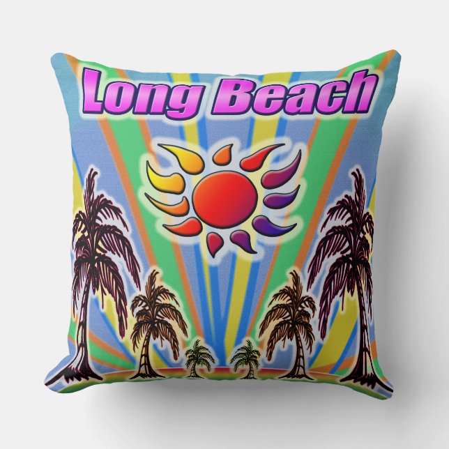 Long Beach Summer Love Coussin (Recto)