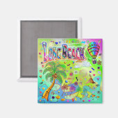 Long Beach Tijdloze melodie magneet (Voorkant / Achterkant)