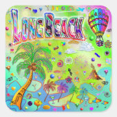 Long Beach Timeless Melody Sticker (Voorkant)