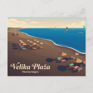 Long Beach (Velika Plaža) Montenegro Briefkaart