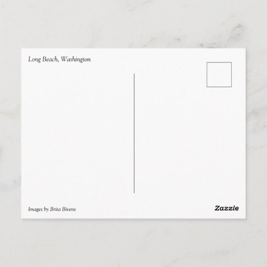 Long Beach, Washington Briefkaart (Achterkant)