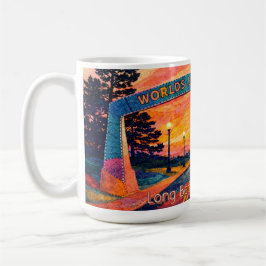 Long Beach Washington Zonsondergang Arch Scenic Koffiemok