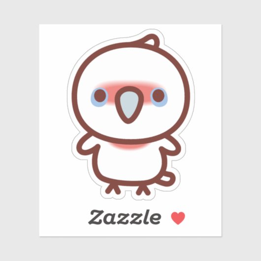 Long-billed corella sticker (Vel)